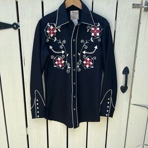 H Bar C Vintage California Ranchwear El Dorado Collection Western Sz 14 1/2